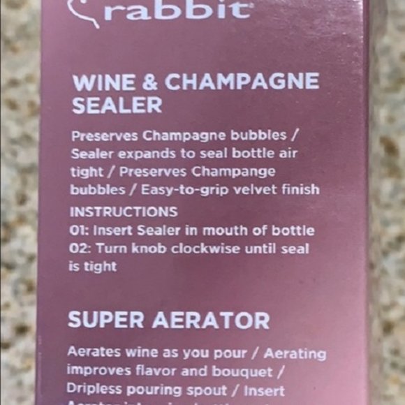 WINE AERATOR AND SEALER GIFT SET Rose NEW Final $$ - Picture 2 of 5